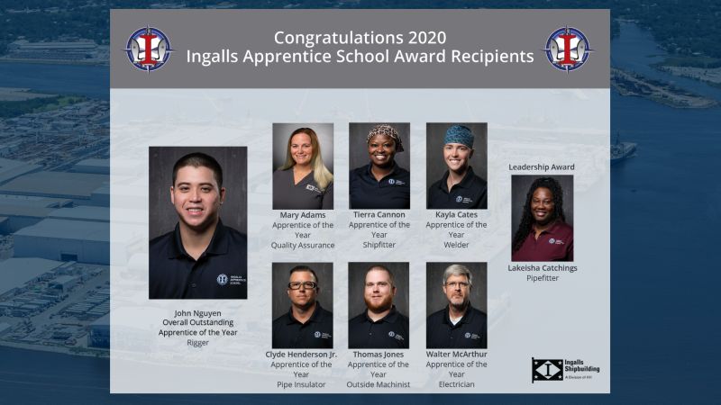 Congratulations to the Ingalls Apprentice graduates!